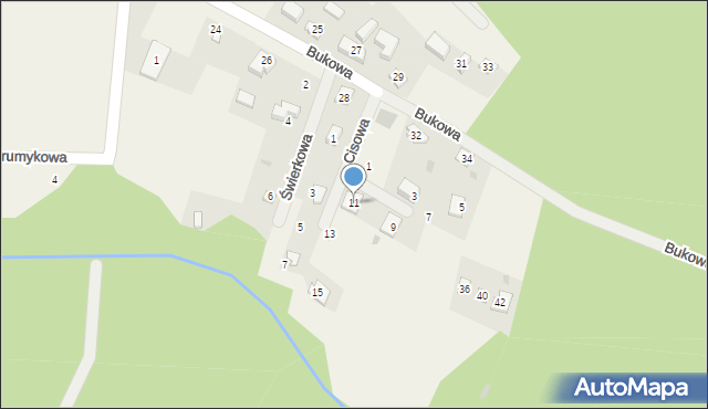Zdroisko, Cisowa, 11, mapa Zdroisko