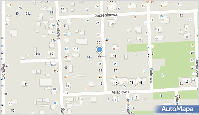 Zduńska Wola, Cisowa, 34, mapa Zduńska Wola