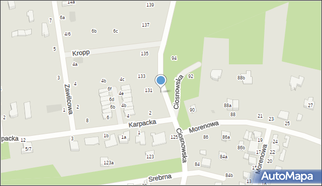 Zgierz, Ciosnowska, 137-139, mapa Zgierz