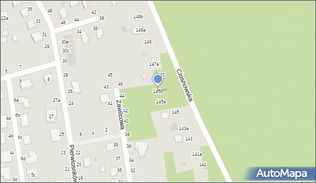 Zgierz, Ciosnowska, 145b, mapa Zgierz