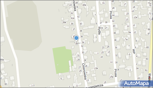 Zgierz, Ciosnowska, 33, mapa Zgierz