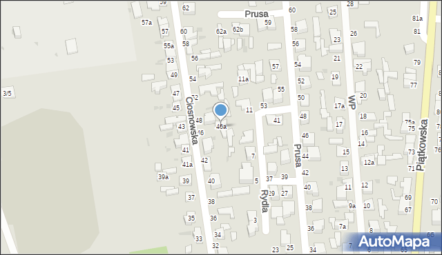 Zgierz, Ciosnowska, 46a, mapa Zgierz