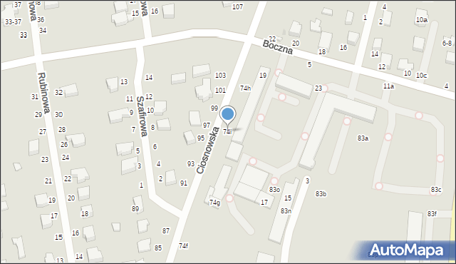 Zgierz, Ciosnowska, 74i, mapa Zgierz