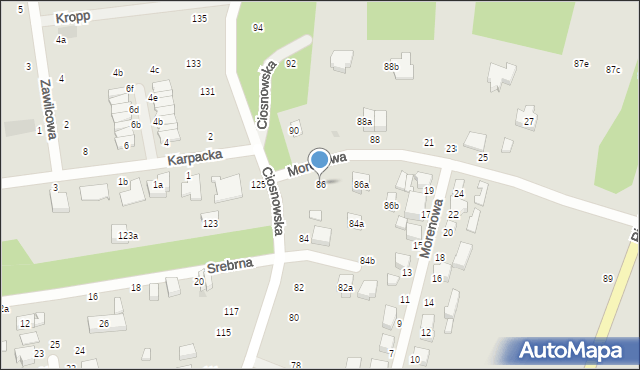 Zgierz, Ciosnowska, 86, mapa Zgierz