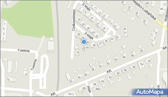 Zgorzelec, Ciołkowskiego Konstantego, 9, mapa Zgorzelec