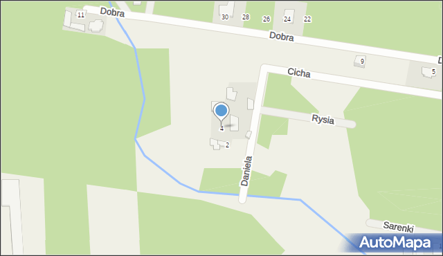 Żółwin, Cicha, 4, mapa Żółwin