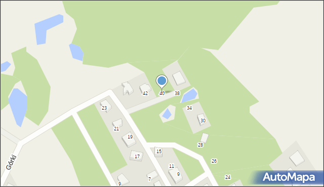 Żukowo, Cicha, 40, mapa Żukowo