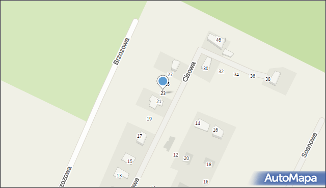 Żurczyn, Cisowa, 23, mapa Żurczyn