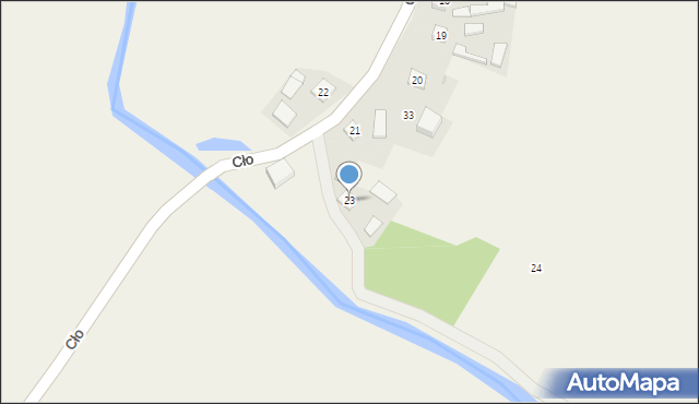 Cło, Cło, 23, mapa Cło