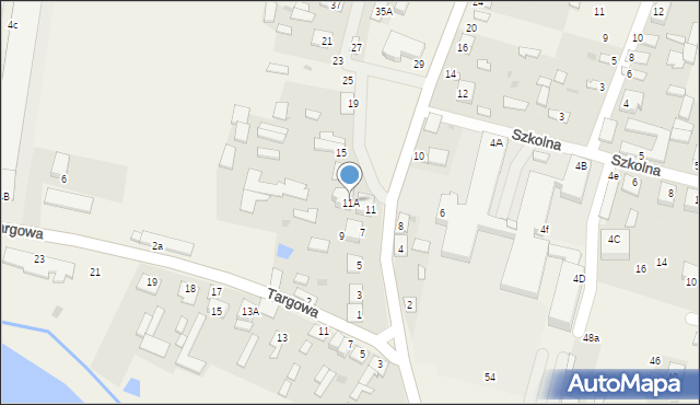 Adamów, Cmentarna, 11A, mapa Adamów