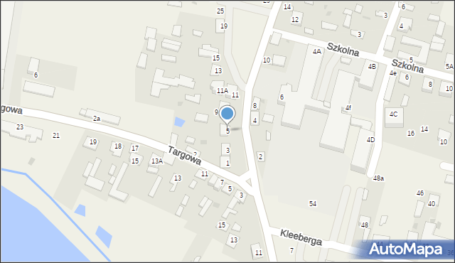 Adamów, Cmentarna, 5, mapa Adamów