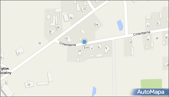 Bargłów Kościelny, Cmentarna, 2, mapa Bargłów Kościelny