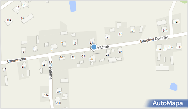 Bargłów Kościelny, Cmentarna, 26B, mapa Bargłów Kościelny