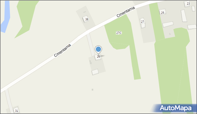 Biskupice, Cmentarna, 29, mapa Biskupice