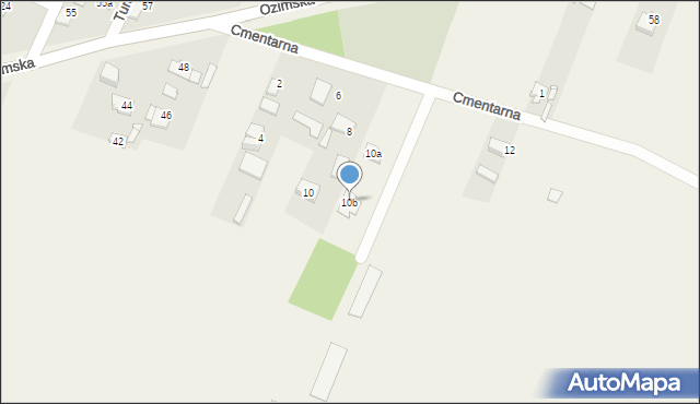 Chrząstowice, Cmentarna, 10b, mapa Chrząstowice