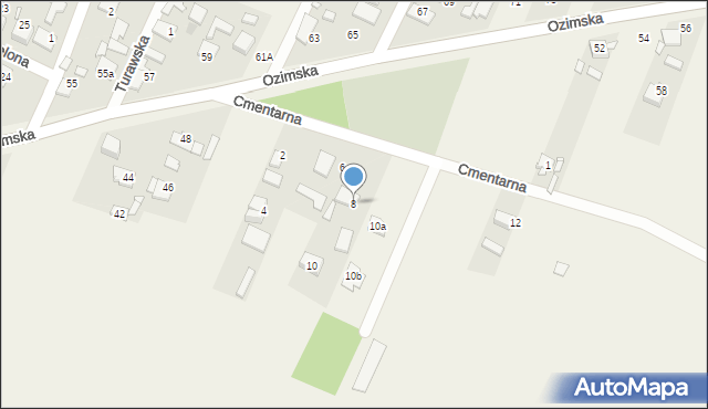 Chrząstowice, Cmentarna, 8, mapa Chrząstowice