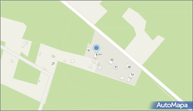 Cieksyn, Cmentarna, 5, mapa Cieksyn