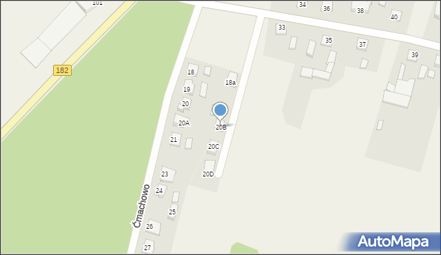 Ćmachowo, Ćmachowo, 20B, mapa Ćmachowo