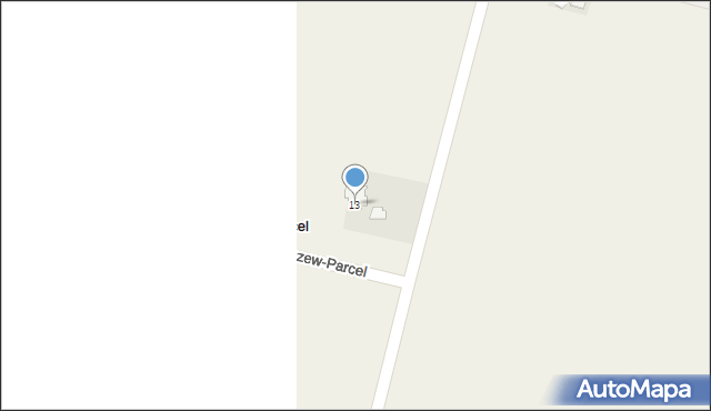 Ćmiszew-Parcel, Ćmiszew-Parcel, 13, mapa Ćmiszew-Parcel