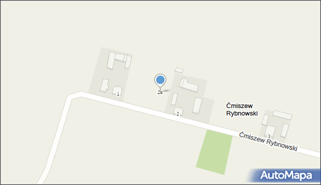 Ćmiszew Rybnowski, Ćmiszew Rybnowski, 2a, mapa Ćmiszew Rybnowski