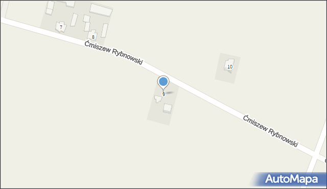Ćmiszew Rybnowski, Ćmiszew Rybnowski, 9, mapa Ćmiszew Rybnowski