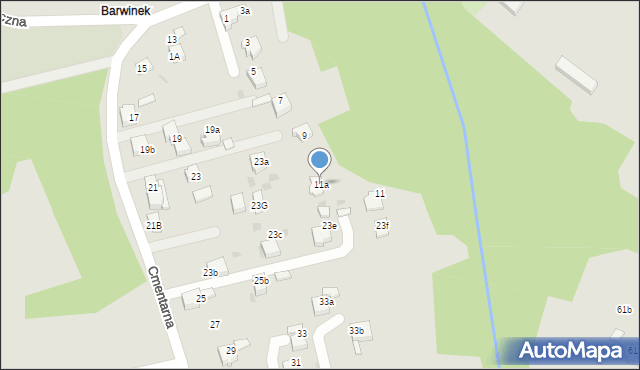 Czerwionka-Leszczyny, Cmentarna, 11a, mapa Czerwionka-Leszczyny