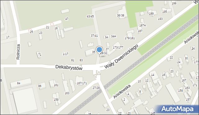 Częstochowa, Cmentarna, 31/33, mapa Częstochowy