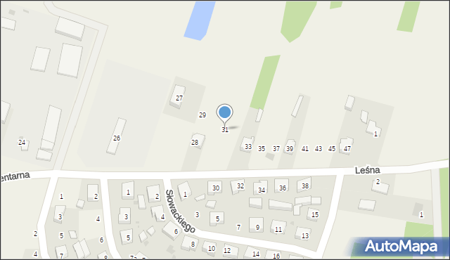 Gidle, Cmentarna, 31, mapa Gidle