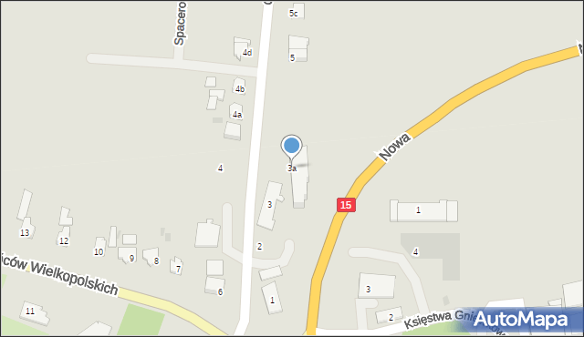 Gniewkowo, Cmentarna, 3a, mapa Gniewkowo