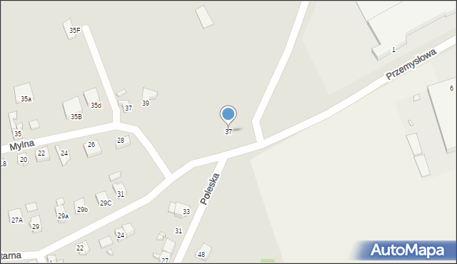 Gubin, Cmentarna, 37, mapa Gubin