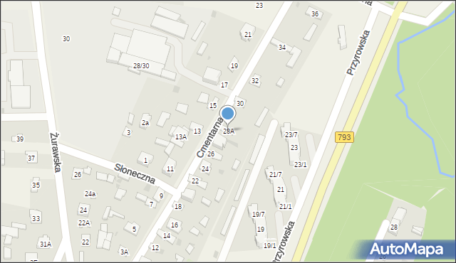 Janów, Cmentarna, 28A, mapa Janów