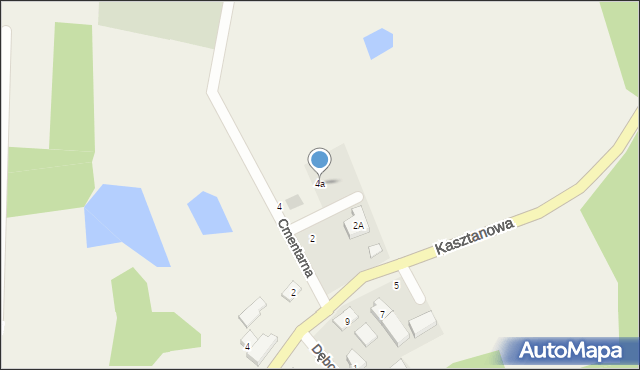 Jodłowno, Cmentarna, 4a, mapa Jodłowno