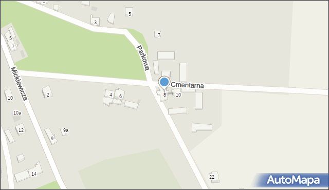 Kisielice, Cmentarna, 8, mapa Kisielice