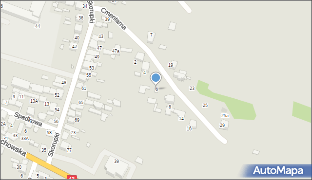 Kłobuck, Cmentarna, 6, mapa Kłobuck