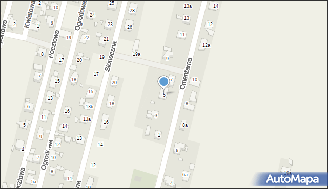 Komprachcice, Cmentarna, 5, mapa Komprachcice