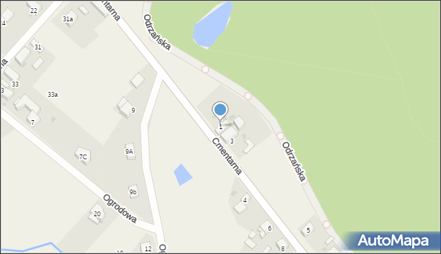 Kotowice, Cmentarna, 1, mapa Kotowice