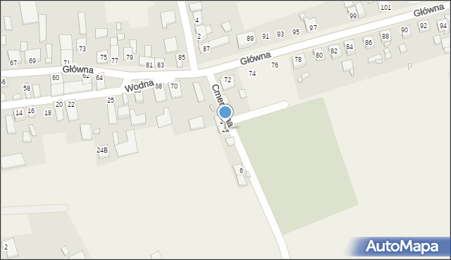 Lubecko, Cmentarna, 2a, mapa Lubecko