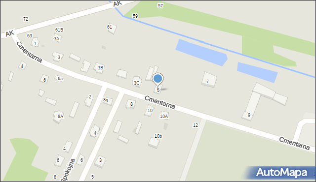 Maków Mazowiecki, Cmentarna, 5, mapa Maków Mazowiecki