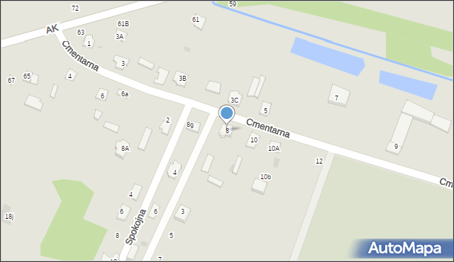 Maków Mazowiecki, Cmentarna, 8, mapa Maków Mazowiecki