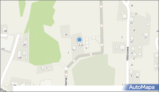 Marklowice, Cmentarna, 7, mapa Marklowice