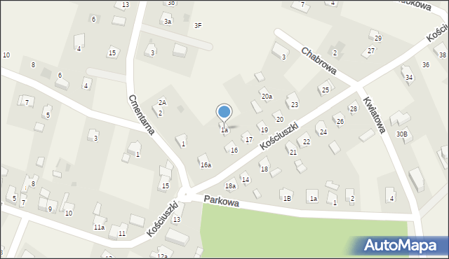 Mrozów, Cmentarna, 1a, mapa Mrozów