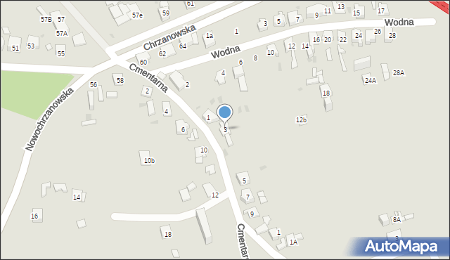 Mysłowice, Cmentarna, 3, mapa Mysłowice