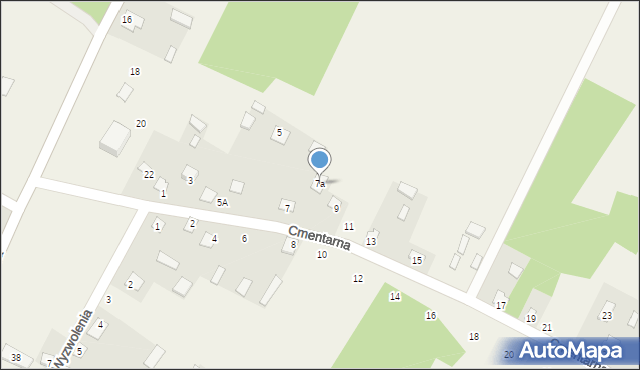 Niemirów, Cmentarna, 7a, mapa Niemirów