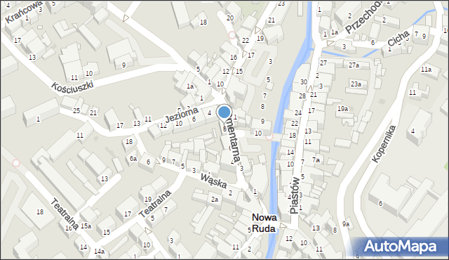 Nowa Ruda, Cmentarna, 8, mapa Nowa Ruda