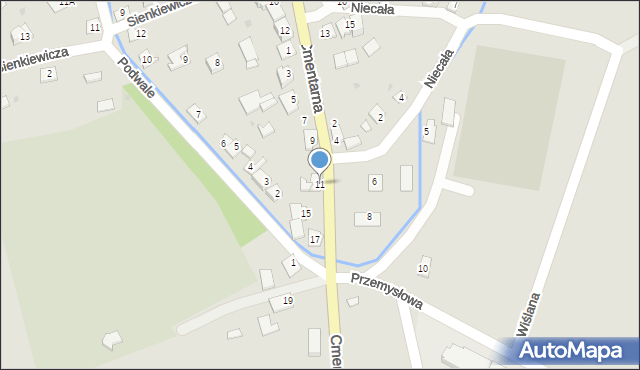 Nowe Brzesko, Cmentarna, 11, mapa Nowe Brzesko