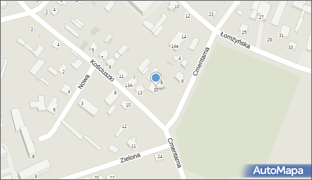 Nowogród, Cmentarna, 10, mapa Nowogród