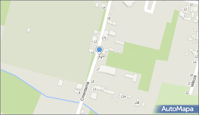 Piotrków Trybunalski, Cmentarna, 17a, mapa Piotrków Trybunalski
