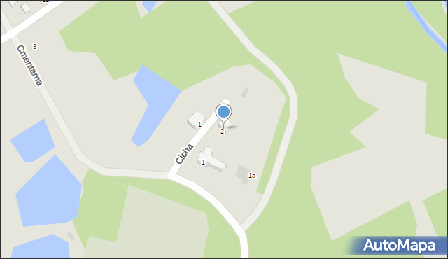 Polanów, Cmentarna, 2, mapa Polanów