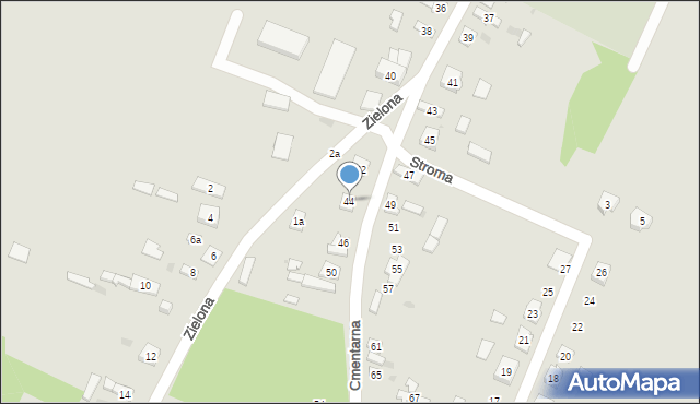 Przyrów, Cmentarna, 44, mapa Przyrów