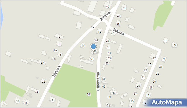 Przyrów, Cmentarna, 48, mapa Przyrów